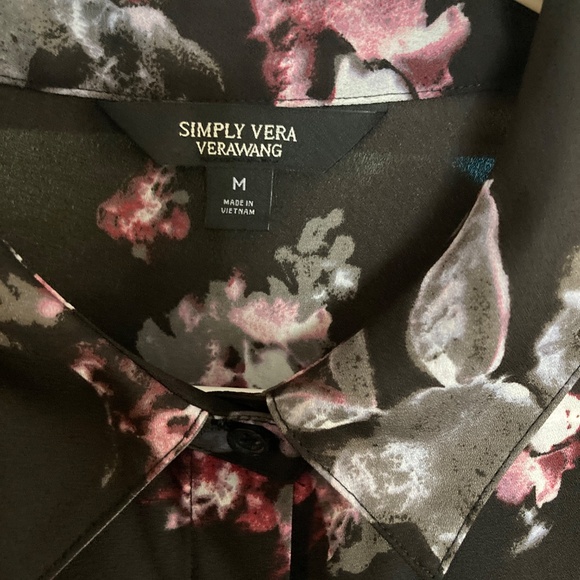 Floral Button Up Blouse with Optional Drawstring Waist - Picture 8 of 8